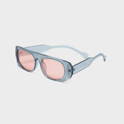 Lunettes de soleil ovales blanches Mr Crazy & Lady Sexy