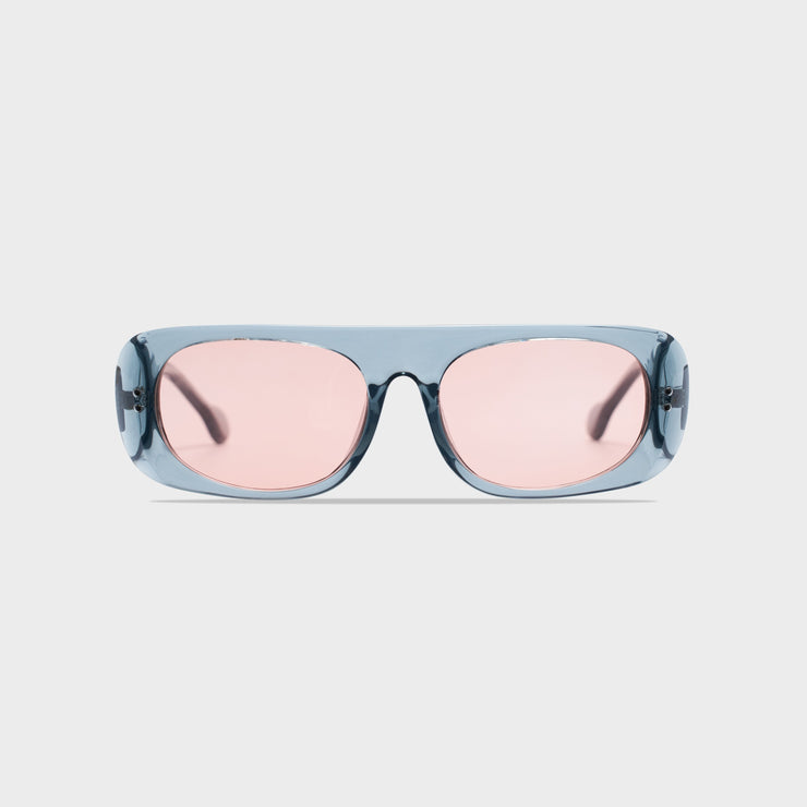 Lunettes de soleil ovales blanches Mr Crazy & Lady Sexy