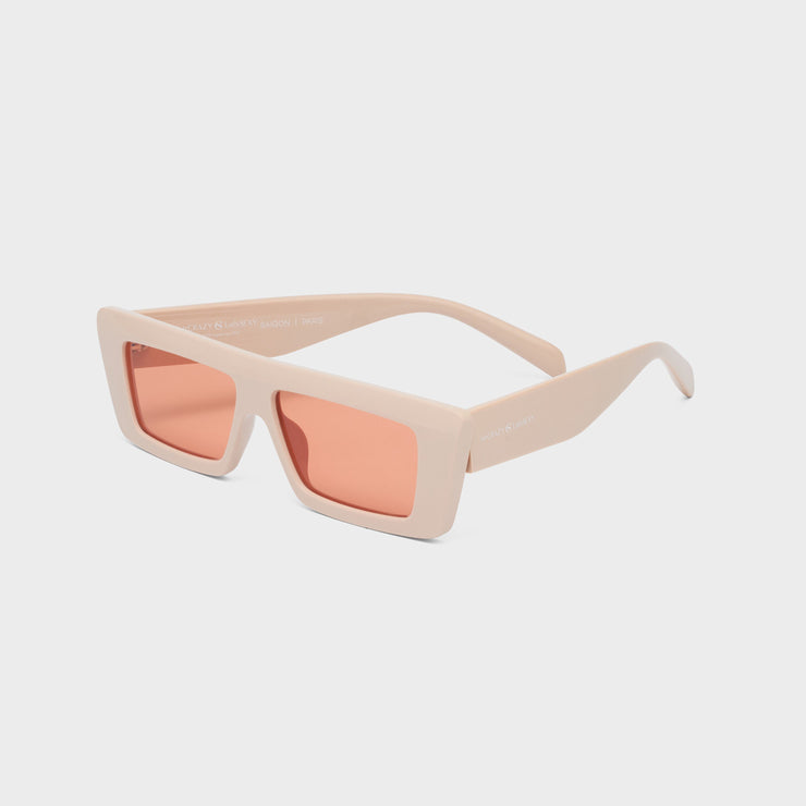 Mr Crazy & Lady Sexy Orange Rectangular Sunglasses