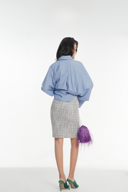 Briena Checked Tweed Skirt