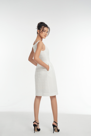 Laurel White Sleeveless Dress
