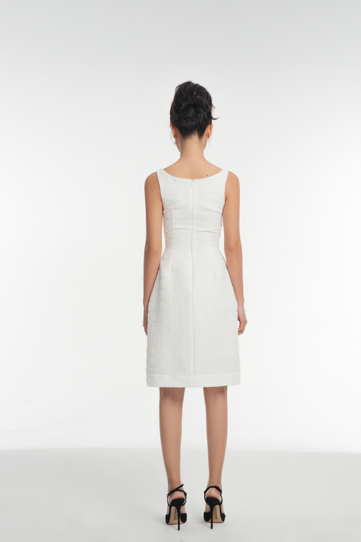 Laurel White Sleeveless Dress