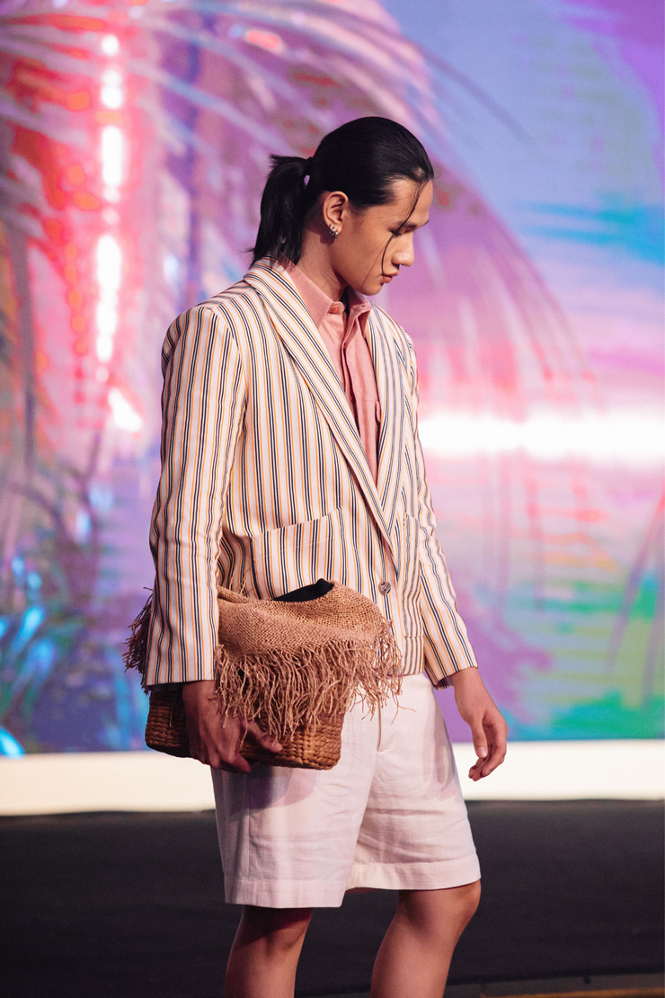 Vertical Stripe Resort Blazer