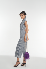 Linen Striped Jumpsuit