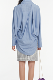 Striped Midi Sleeve Shirt