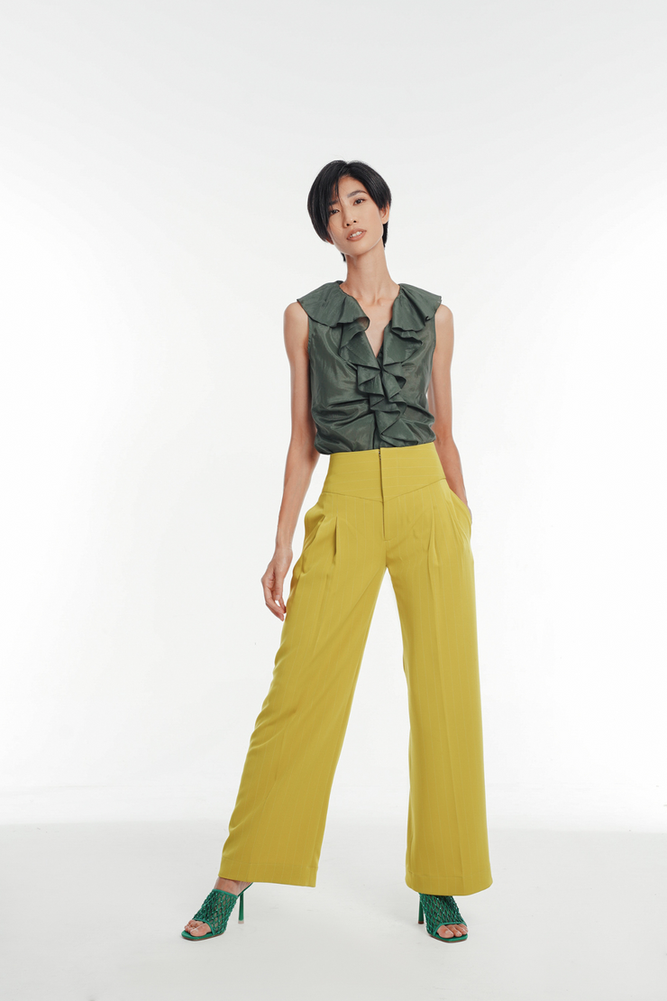 Deanna High-waist Wide-Leg Pants