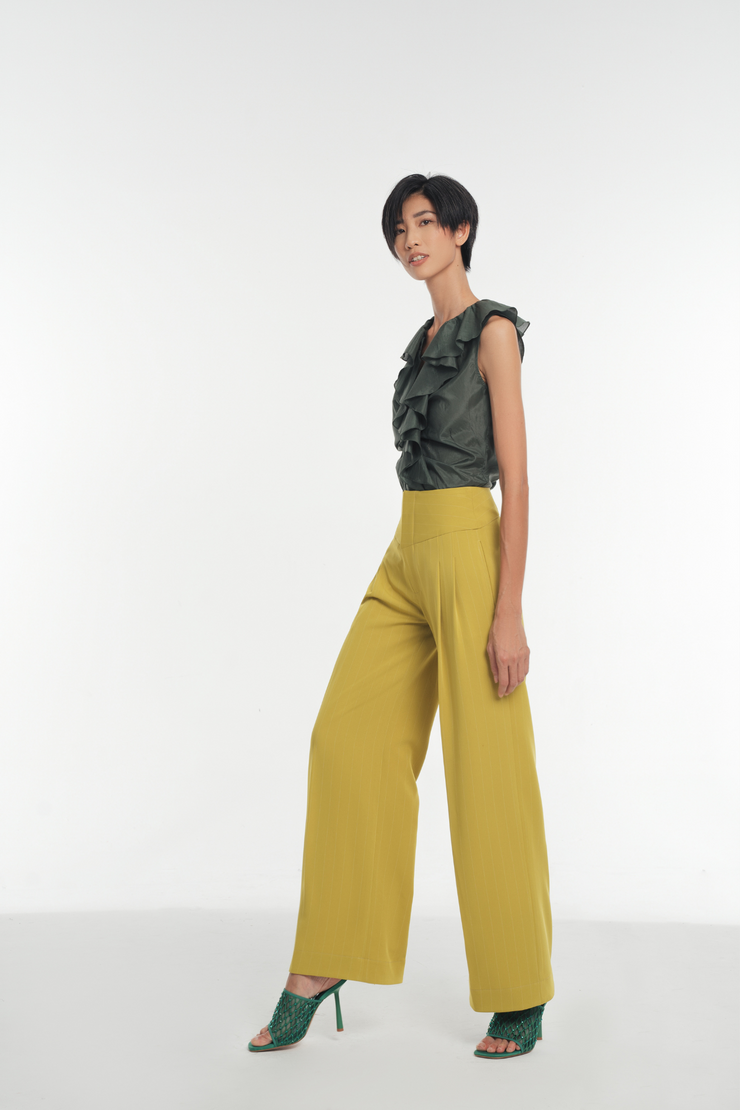Deanna High-waist Wide-Leg Pants