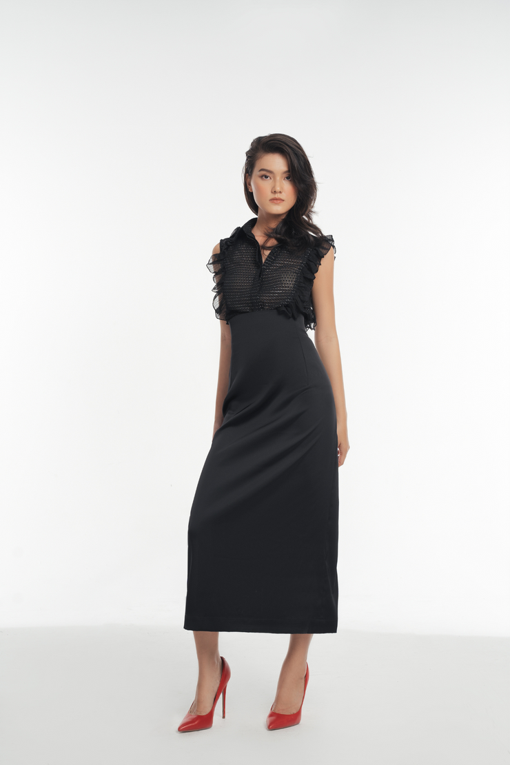 Olivia Ruffle Sleeveless Shirt
