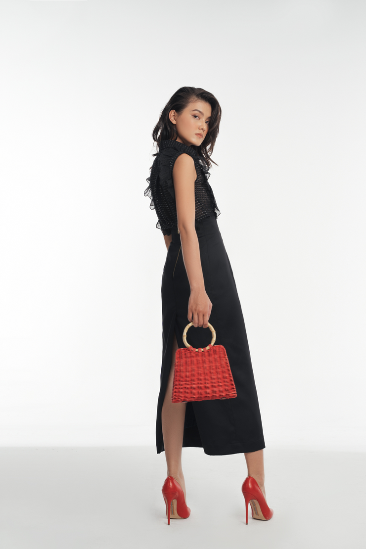 Olivia Ruffle Sleeveless Shirt