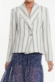 Stella Striped Soft Linen Blazer