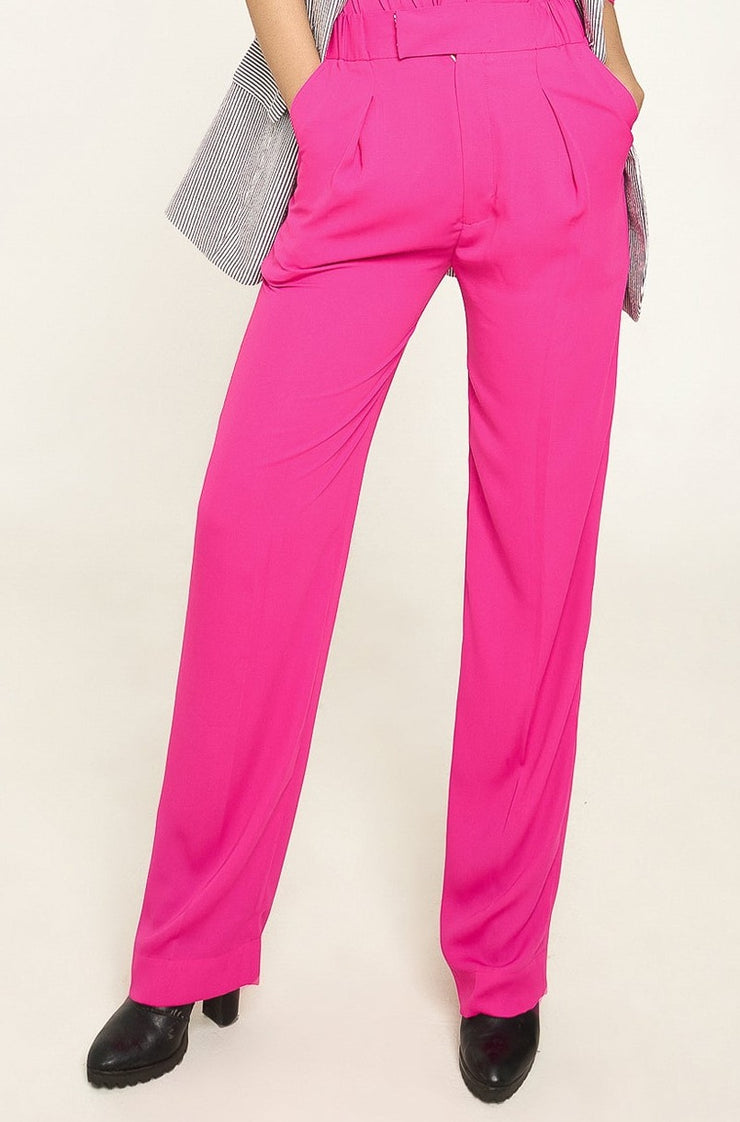 SIGNATURE - DADDY FIT PANTS - FUSSIA