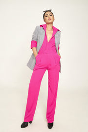 SIGNATURE - DADDY FIT PANTS - FUSSIA