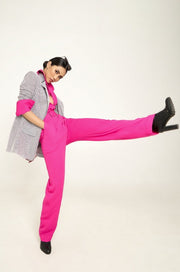 SIGNATURE - DADDY FIT PANTS - FUSSIA