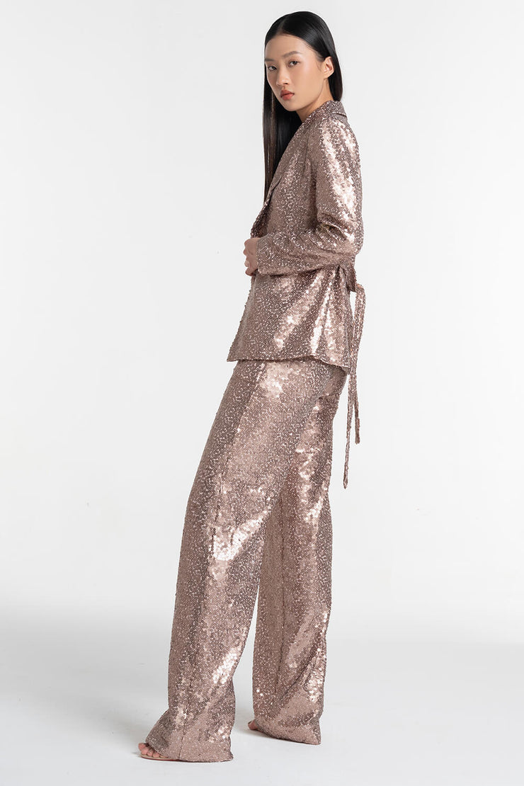 Rose Gold Sequin Pants