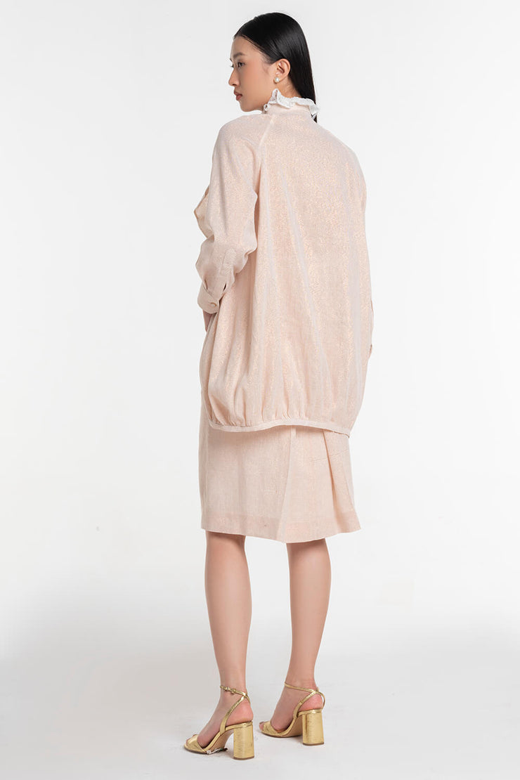Royal Beige Straight Skirt