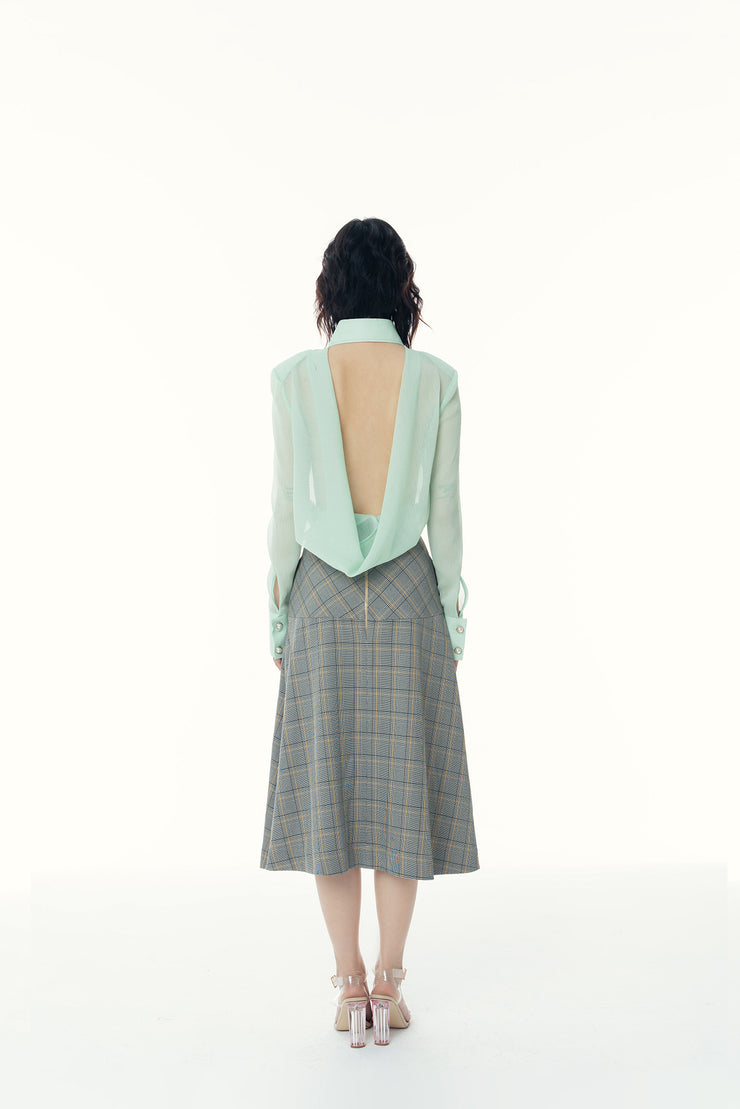 Sexy Backless Shirt