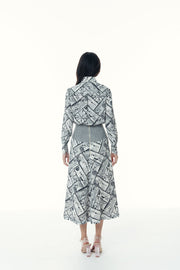 Sexy A lines Shirt & Skirt - Picasso