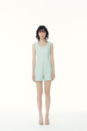 Evelyn Tweed Short Sleeves Playsuit