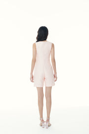 Evelyn Tweed Short Sleeves Playsuit