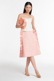 Pinky Tweed Triangle Skirt