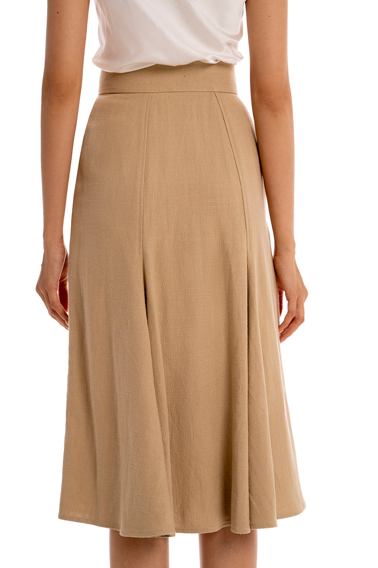 Casual Godet Skirt - Birch