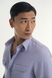 Holiday Linen Shirt  - Lilac