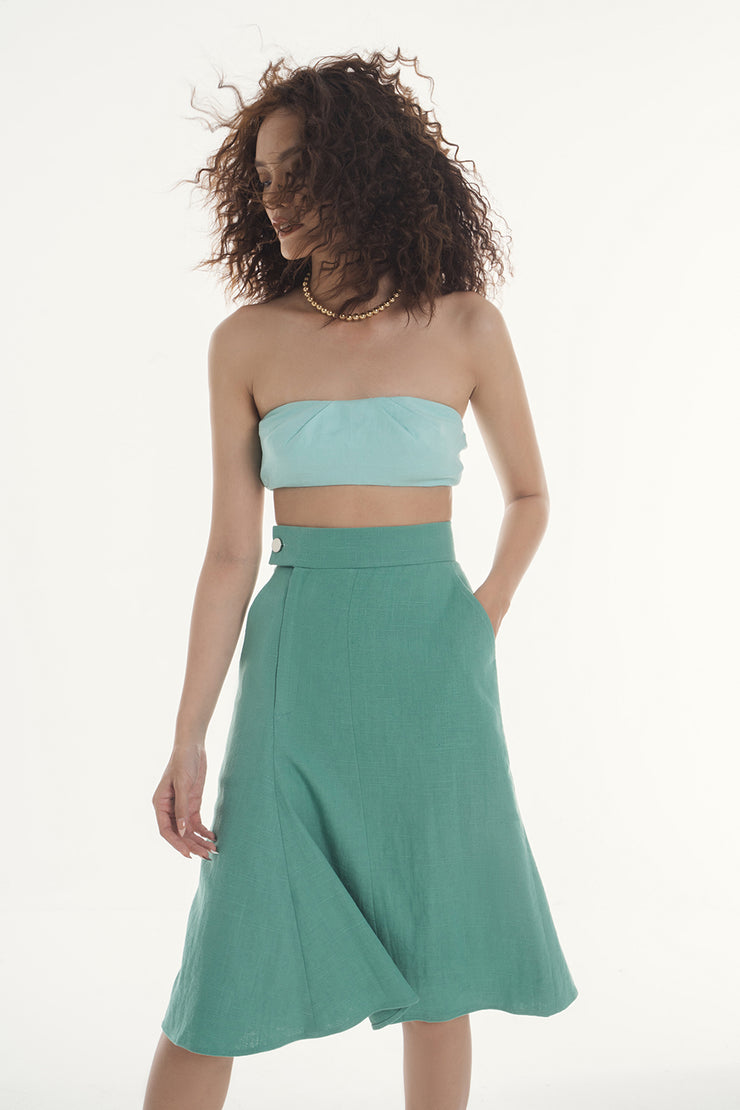 Casual Godet Skirt  - Garden Flavour