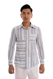 Presener Shirt - Blue Striped Sky