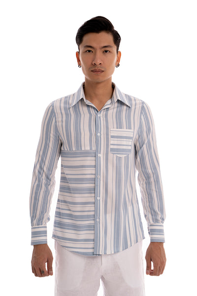 Presener Shirt - Blue Striped Sky
