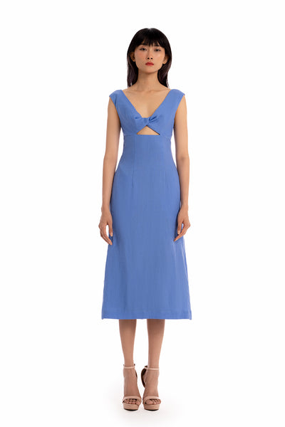 Midi Casual Luberon Dress - Celestial Blue