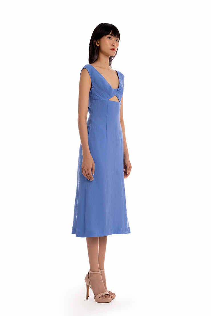 Midi Casual Luberon Dress - Celestial Blue
