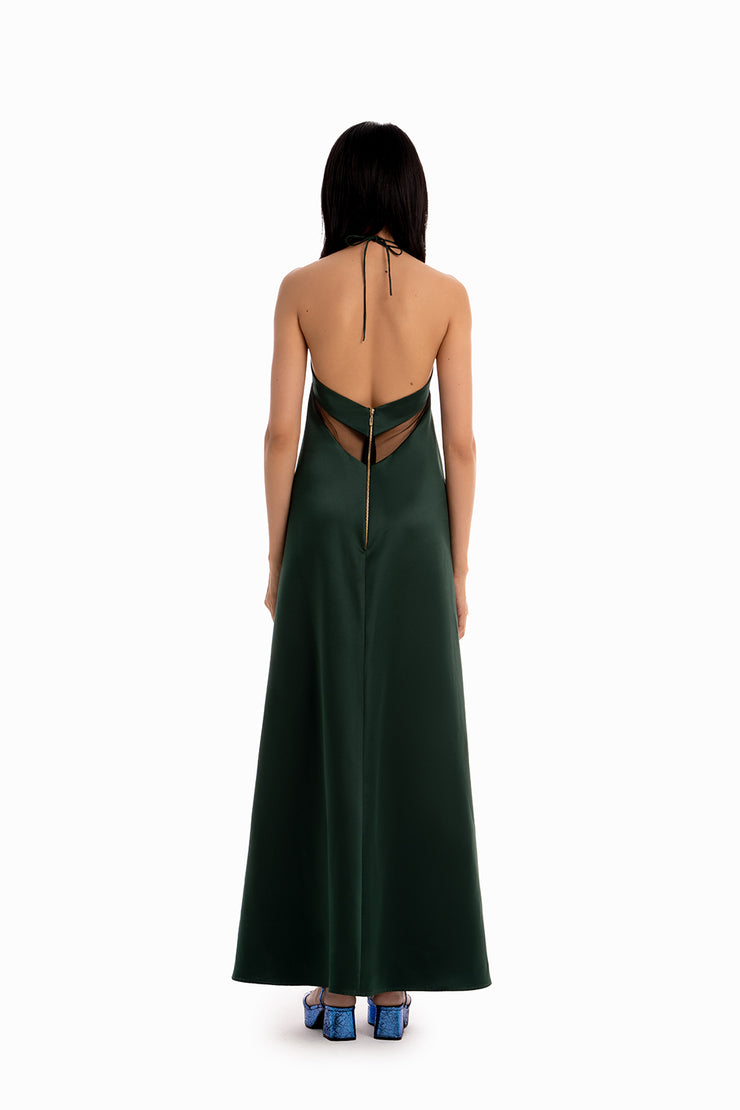 Satin Evening Gown  - Paris By Night