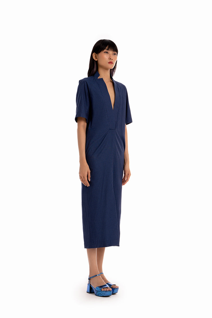 Office Lady Dress - Just Navy