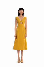 Midi Casual Luberon Dress - Honey