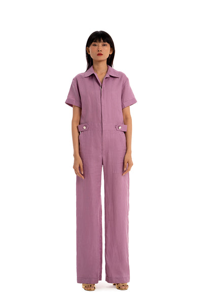 Craziness Salopette - Plum