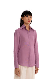 SLIM FIT SHIRT - Plum