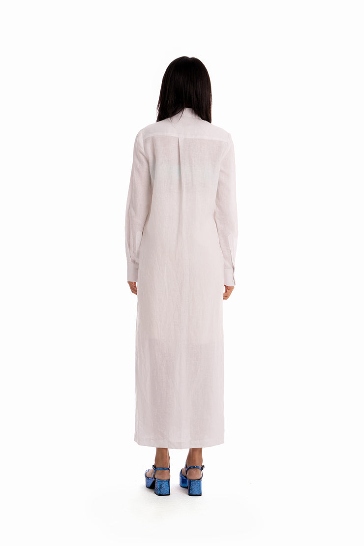 Miss Dynamic Shirt Dress - Off White
