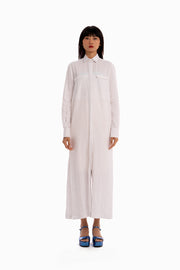 Miss Dynamic Shirt Dress - Off White