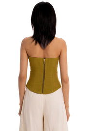 SIGNATURE - ELEGANT PARISIAN CORSET - OLIVE