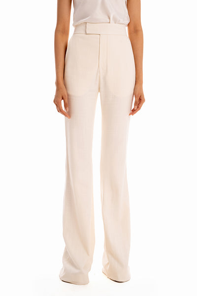 Sexy Flaire Pants - Rib Cream