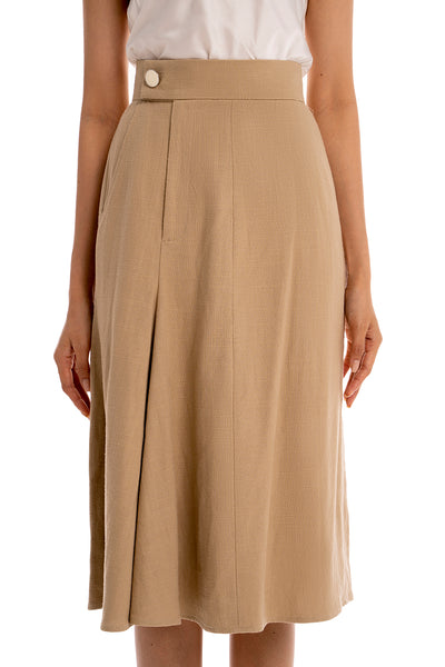 Casual Godet Skirt - Birch