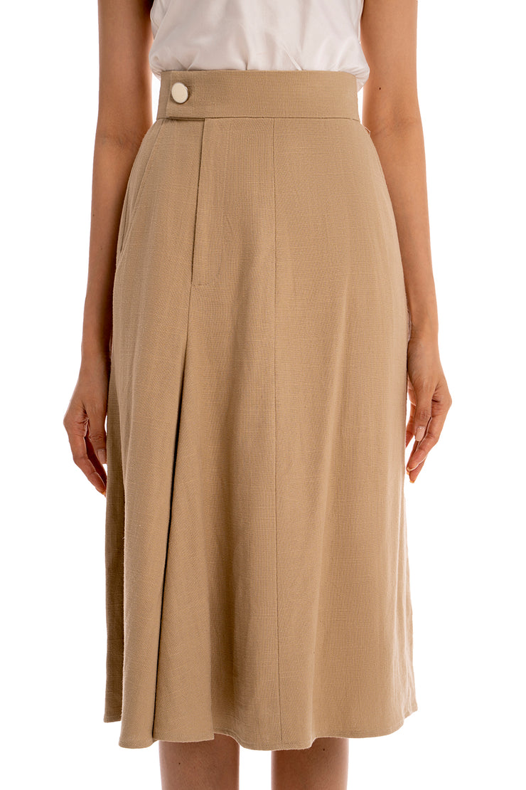 Casual Godet Skirt - Birch