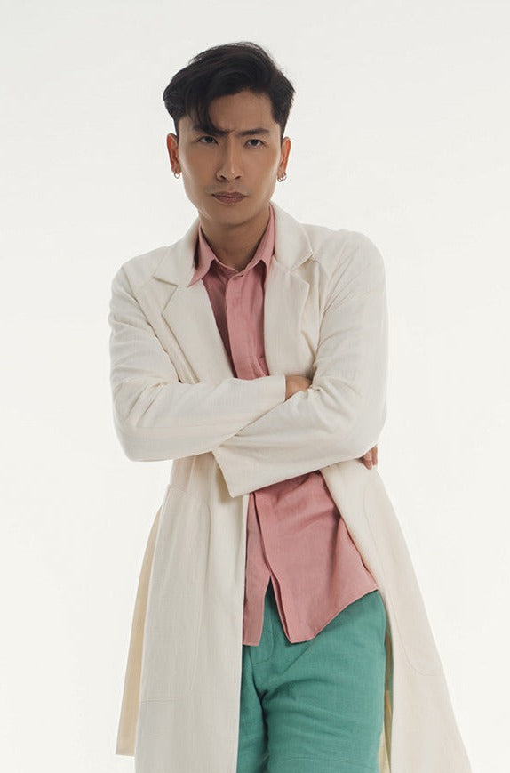 Holiday Linen Shirt  - Touch of Rose